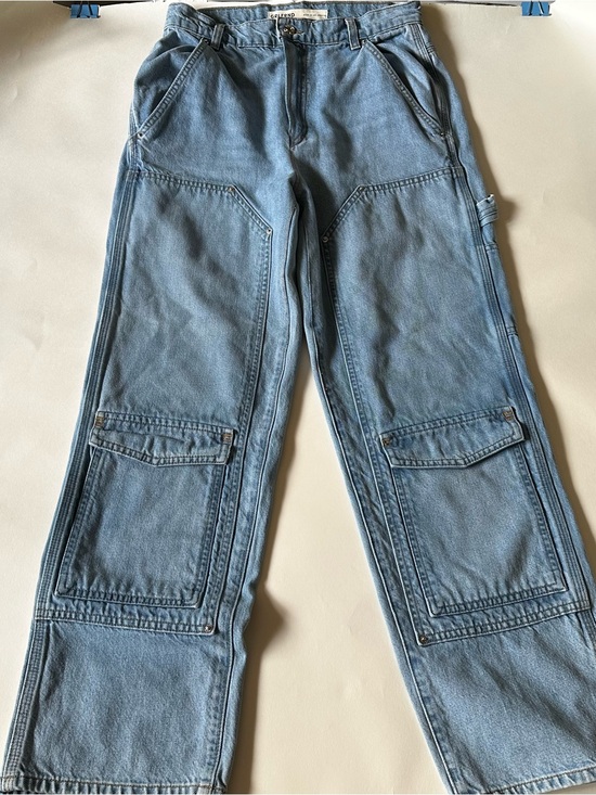 GRLFRND Denim - GRLFRND Milla Cargo Straight-Leg Jeans | Light Wash | Made in LA | Premium Denim